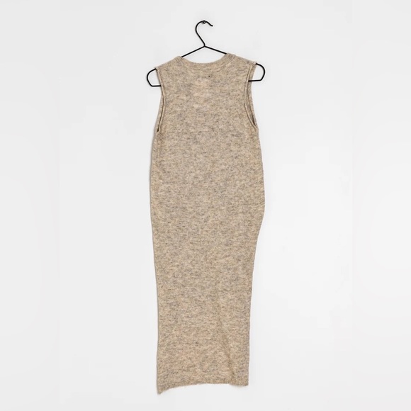 ZARA long knit v-neck vest - wool blend - size Small - Picture 6 of 6